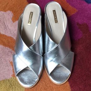 Louise et Cie silver heels